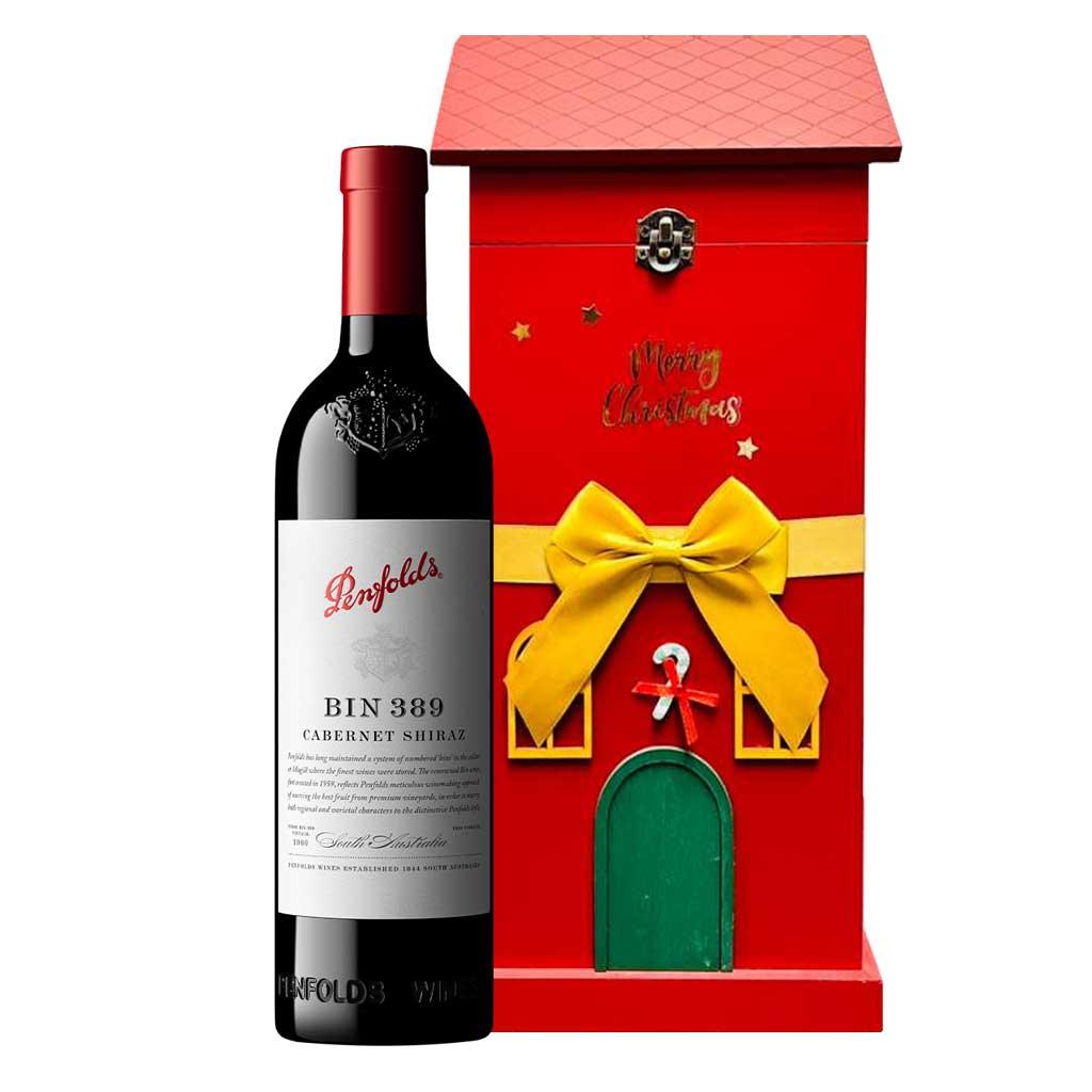 Penfolds Bin 389 Cabernet Shiraz Wine Christmas Gift Box